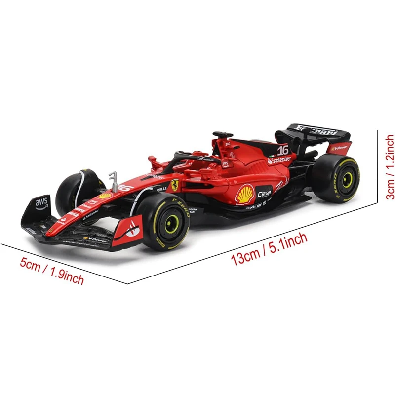 Bburago-Fórmula Um carro modelo de corrida, F1 Team, McLaren, F1, campeão, Heuer, RB19, alpino, A523, brinquedo super, Alfa, C43, novo, 2023