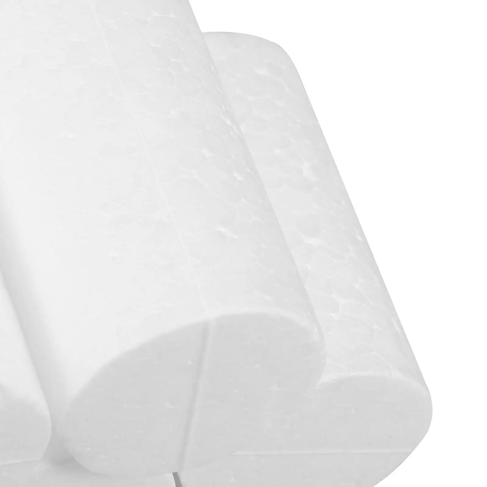 10 قطعة اسطوانات رغوة زينة عيد الميلاد Diy بها بنفسك الأشكال الحرفية عطلة لوازم الحفلات الأبيض النمذجة أنابيب كتل البوليسترين ل #5