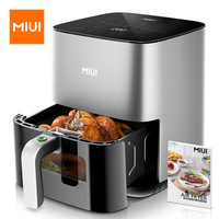 MIUI 5L Air Fryer, Electric Hot fryer Oven Oilless Cooker with Touch Control & Nonstick Basket & Visible Window, Family Size