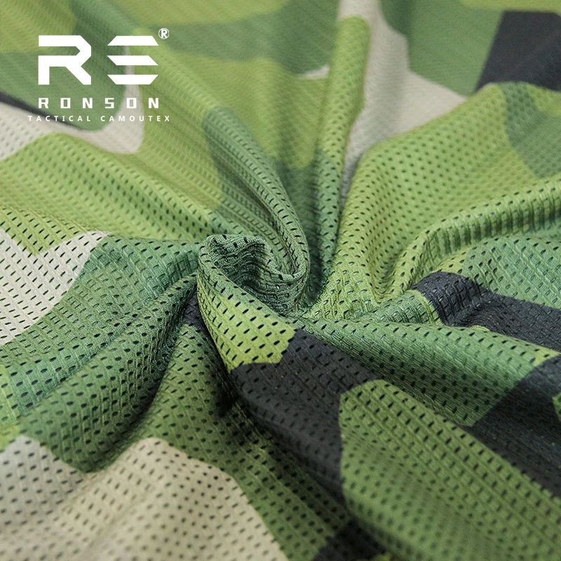 

Mesh fabric 120gsm M90 camouflage fabric tactical tricot fabric mesh for printed