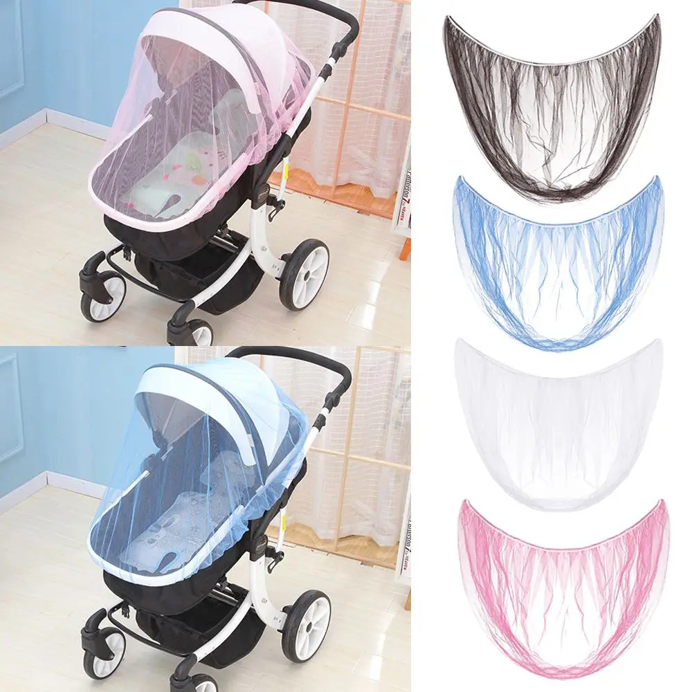 Summer Mosquito Net Baby Stroller Pushchair Mosquito Insect Shield Net Safe Infants Protection Mesh Stroller Accessories 150cm