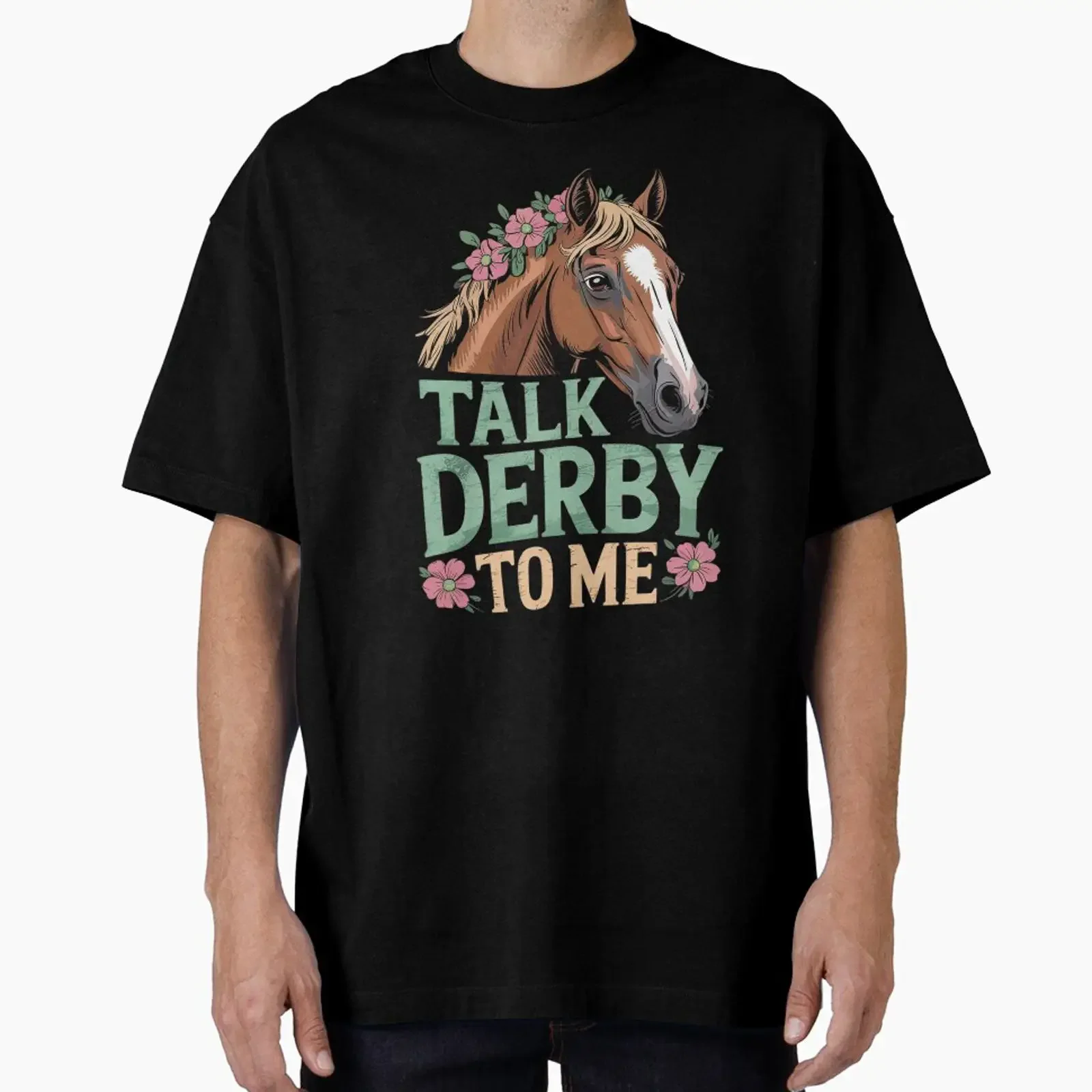 Talk Derby to me mint juleps Day 2024 Horse Racing designed and sold by KotexTemu vintage Washed Stylish homme Stretched