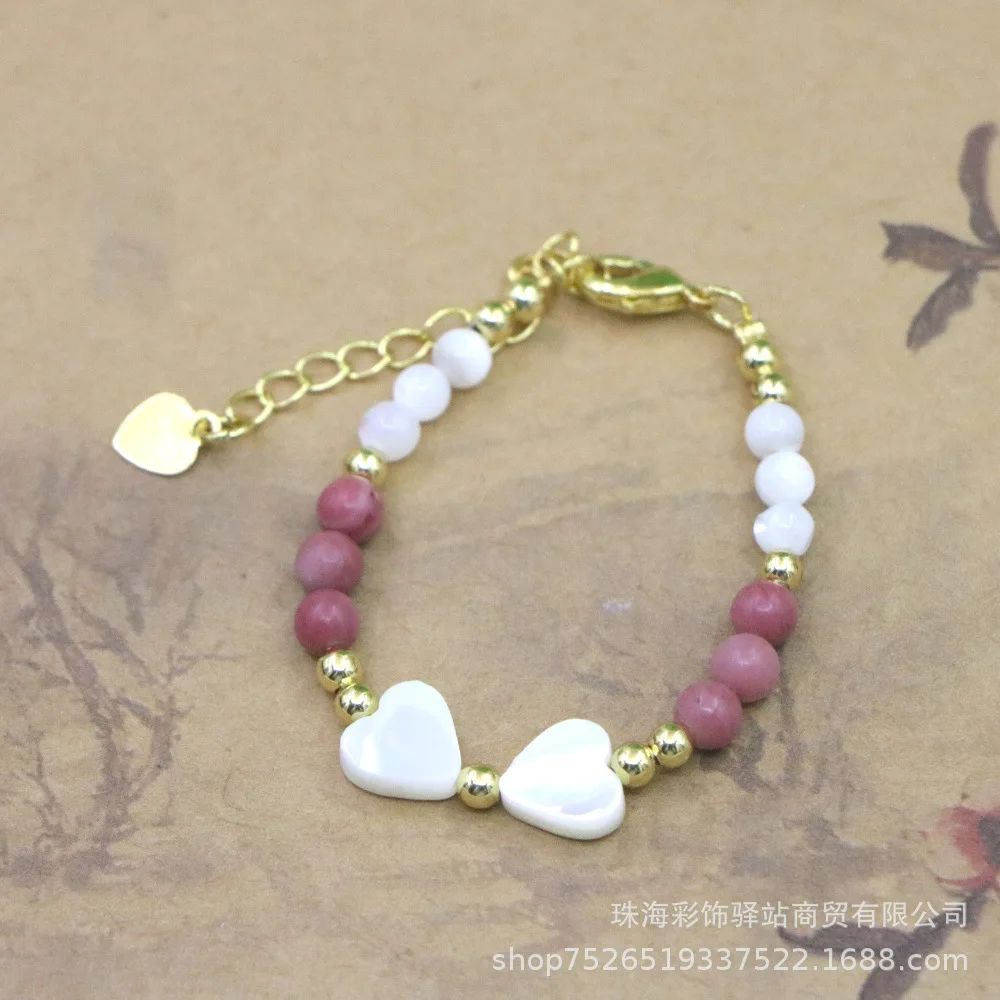 سوار أطفال عصري من الحجر الطبيعي هدية للفتيات إكسسوارات مجوهرات بتصميم فريد عبر الحدود من البر الرئيسى للصين