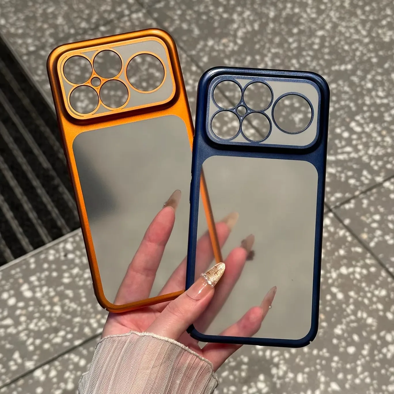 

Excellent Plating Glossy Edge Transparent Hard Case For Xiaomi Poco F8Ultra F8Pro Camera Full-pack Shockproof Slim Hard case