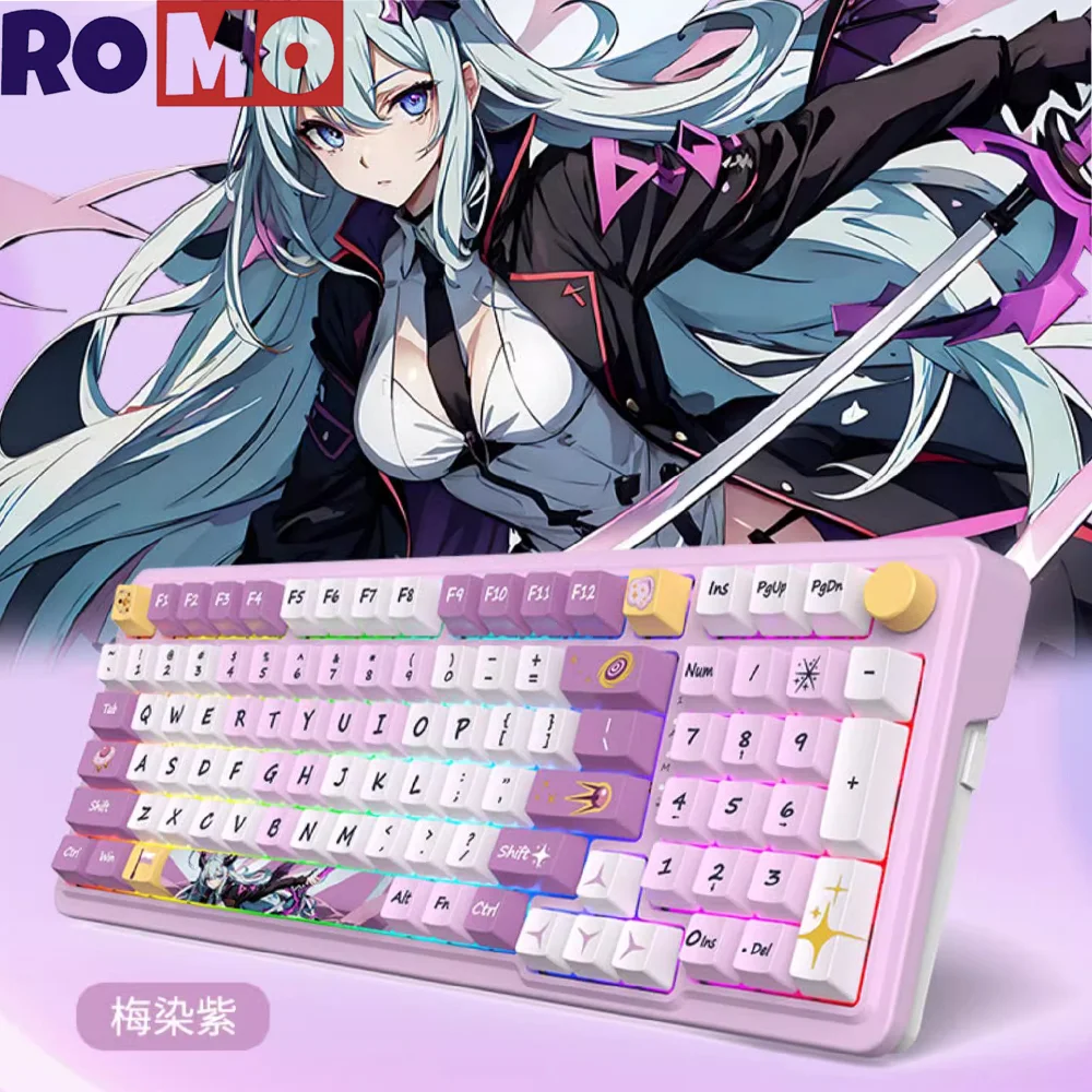 

Redragon Ks99 Bluetooth Three-Mode Rgb Custom Mechanical Keyboard Full Key Hot Plug Gasket Pbt Keyboard Cap Boy Gming Gift