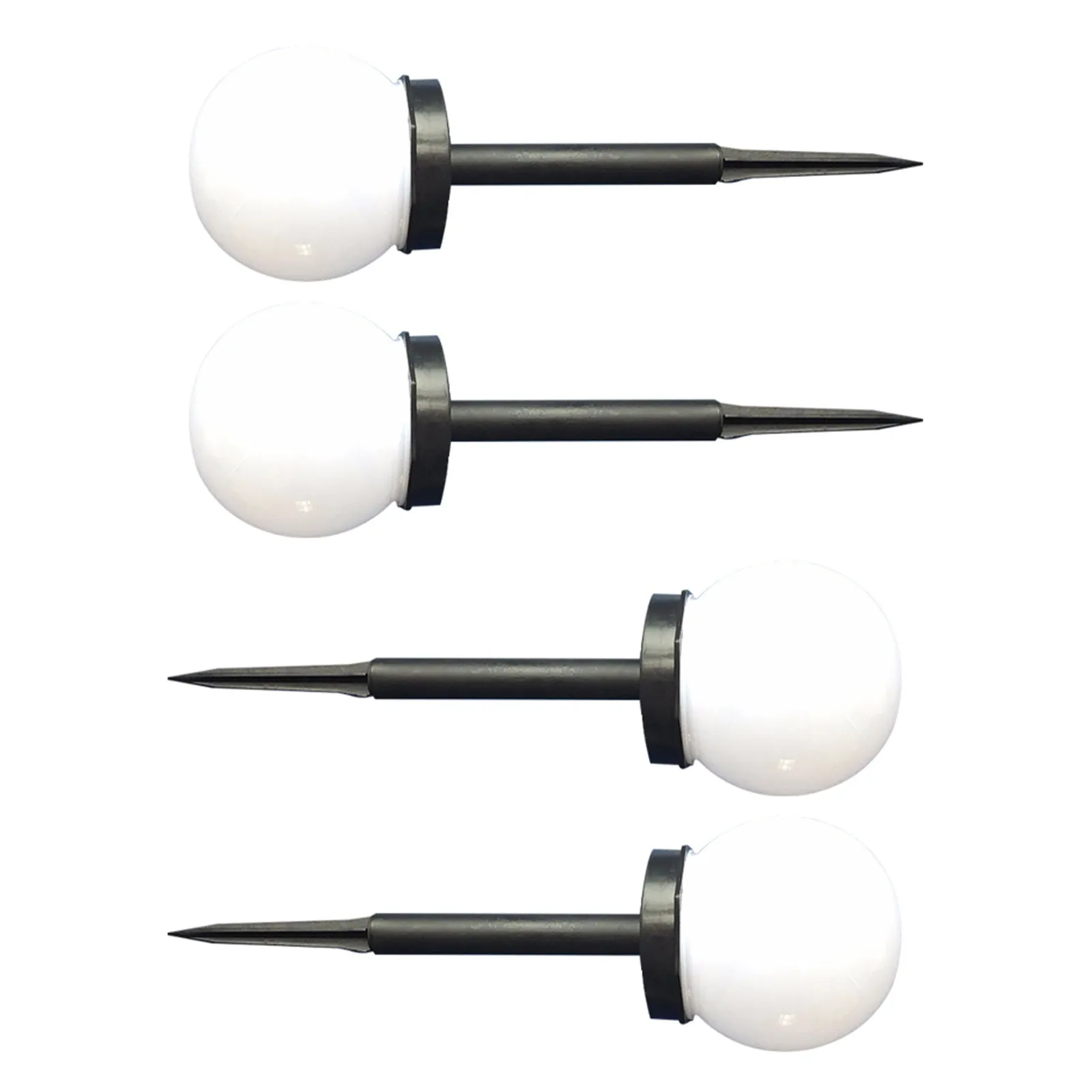 

4pcs Bulb Lamp Ground Light Outdoor Lawn Lights Landscape Lighting Walkway Ball Shaped LED Pathway Garden Solar Lights Weather