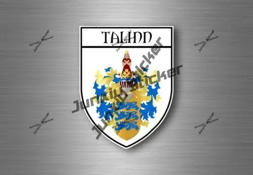 

Talinn Estonia Badge Sticker Talinn Estonia Coat of Arms Shield City Travel Souvenir Decal UV Protected Emblem Glue Stickers