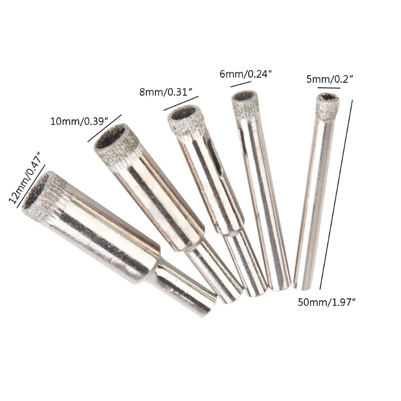 Mata Bor Kaca Gergaji Lubang Kaca 5-12Mm untuk Pengiriman Drop Presisi Tinggi Marmer Keramik Kaca