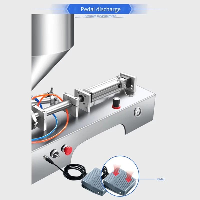 PBOBP Kommerzielle pneumatische Abfüllmaschine, Creme, Shampoo, Lotion, Honigpaste, Gel, aseptische Erdnussbutter-Flüssigkeitsfüllmaschine