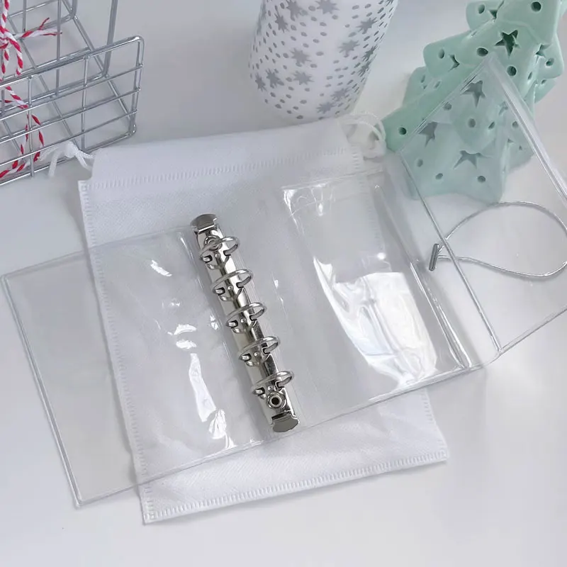 1Piece M5 5 Rings Loose Leaf Binder Notebook Diary Cover Collect Book Photocard Picture Storage Protection Closure Stationery