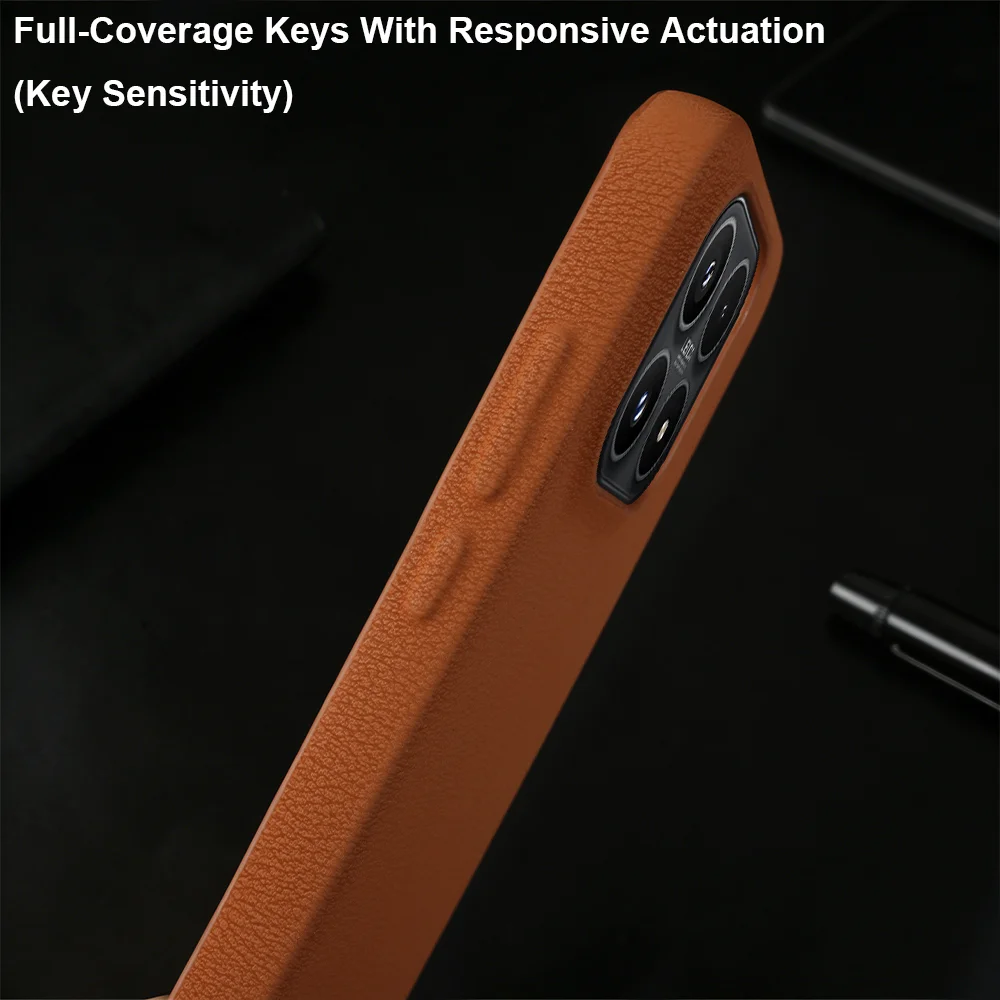 Wysokiej jakości skórzane etui do telefonu Xiaomi 17 Ultra 15 13 12 Lite 12x 12s 13T 14T 15T 17T 17 18 Pro Max, tylna obudowa, coque, funda. — zdjęcie produktu 6