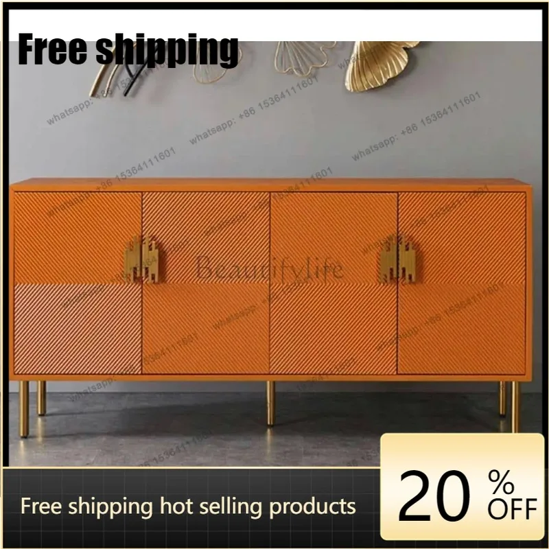 jj4 Modern simple door cabinet light luxury living room American storage new creative decorative cabinet