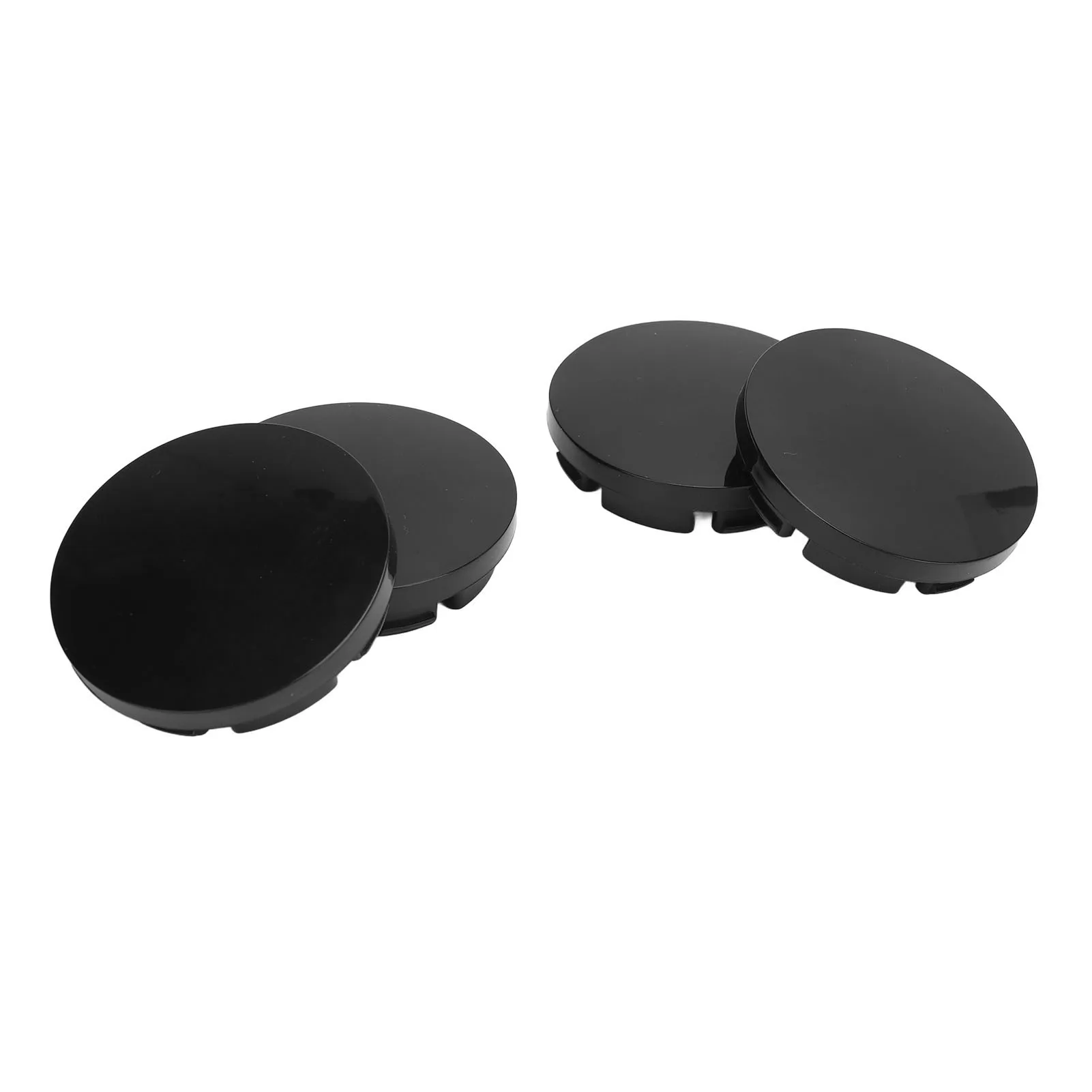 56mm 4개입 자동차 휠 센터 허브 캡 블랙 컴팩트 타이어 림 허브 캡 커버 차량용 범용