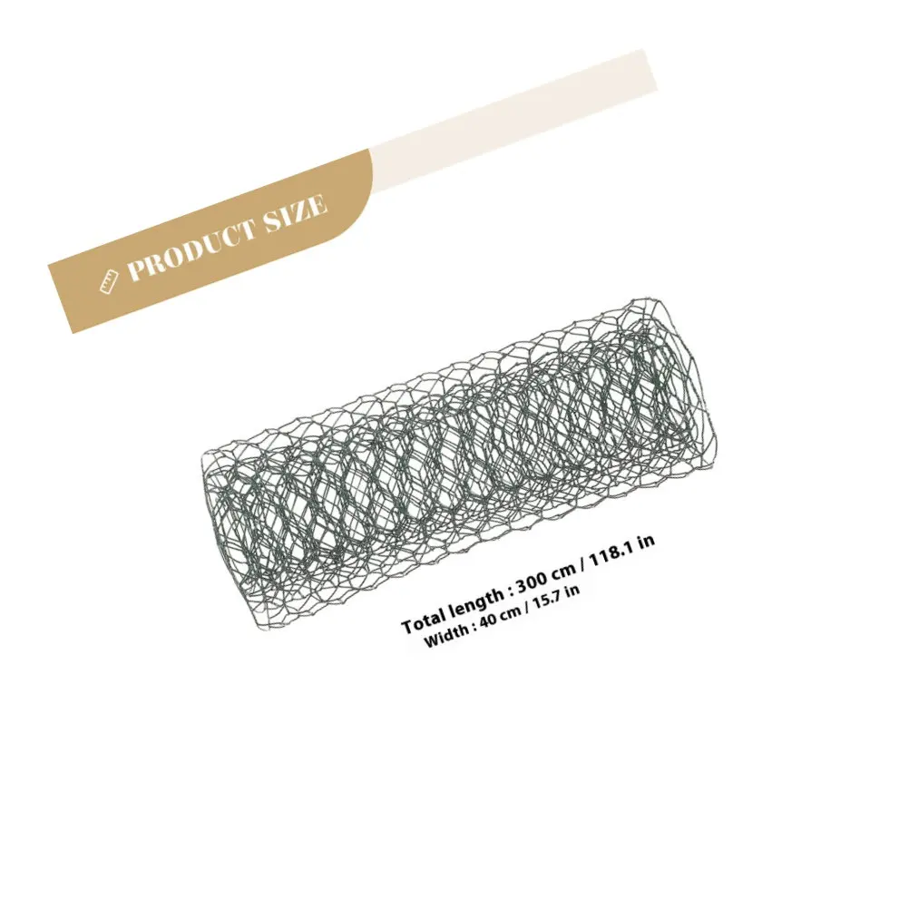 1 Roll Iron Flower Wire Netting Sturdy Mesh for Floral Arrangement DIY Craft Supply Garden Use Floral Chicken Wire - view 2