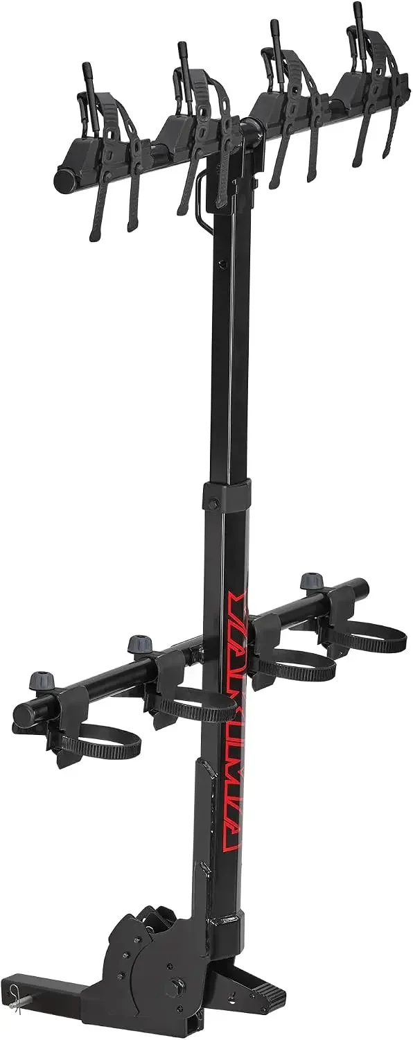 HangOver Vertical Hanging Rack for Suspension-Fork Mountain Bikes, Fits 4 Bikes