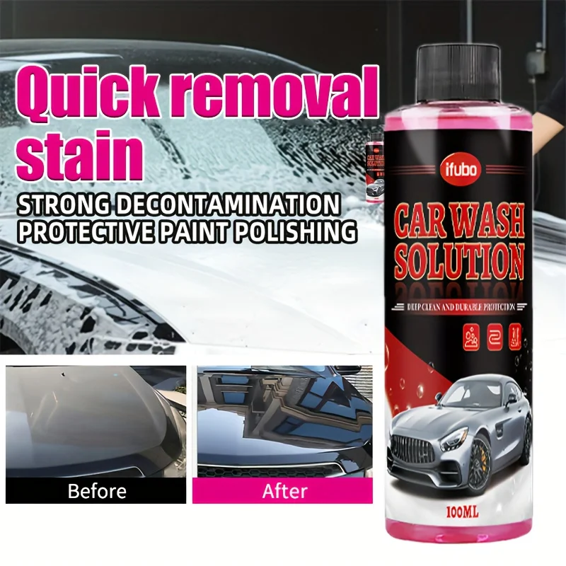 

Универсальное средство для мойки автомобилей, 100 мл — очищающее средство с высокой пенной, быстрое удаление пятен, сильное обеззараживание, защитная краска