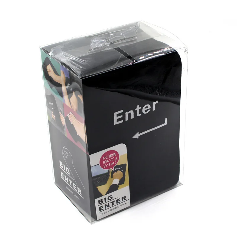 Big Usb Enter Key Button Computer Vent Pillows Soft Return Key Offices Stress Relief Toy Wholesale Dropship