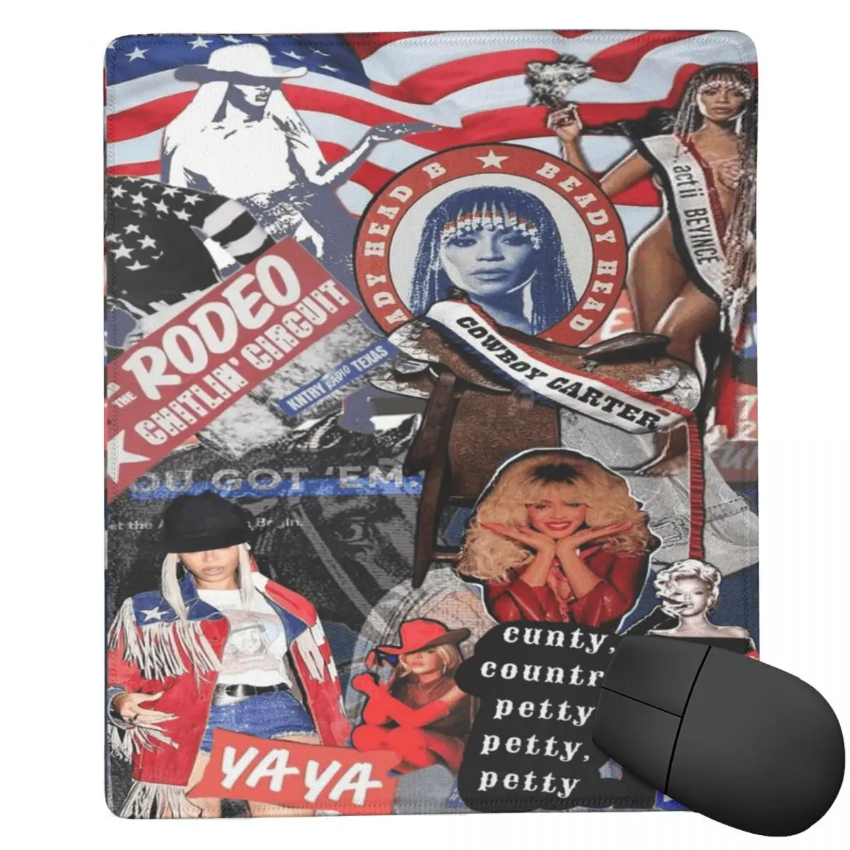 Beyonce Cowboy Carter Tour Mouse Pad Computer Keyboard Mouse Mat Gamer PC Laptop Desk Mat Office Accessories