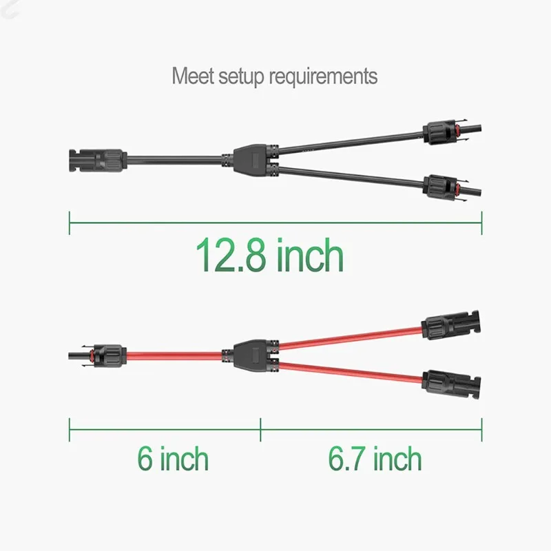 Waterproof Dustproof Cable Plug Sock Good Y Type Parallel Connector MMF/FFM Solar Branch Adapter Solars Panel Cables Distributor