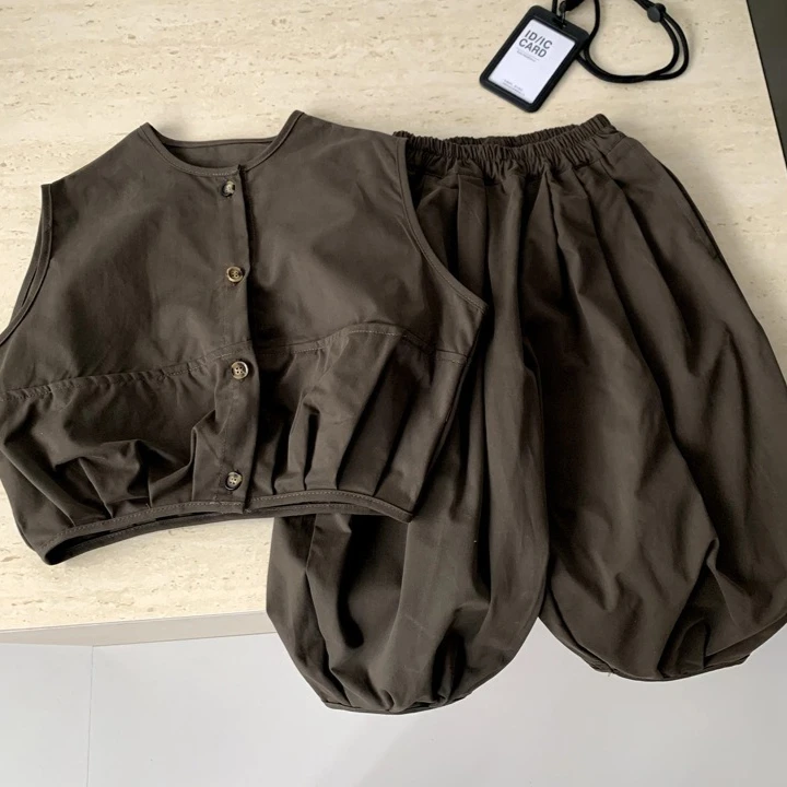 

Boys Suit 2026 Spring and Summer New Childrens Clothes Boys Baby Western Loose Mori Vest Pants Two-piece Set Simple Daily