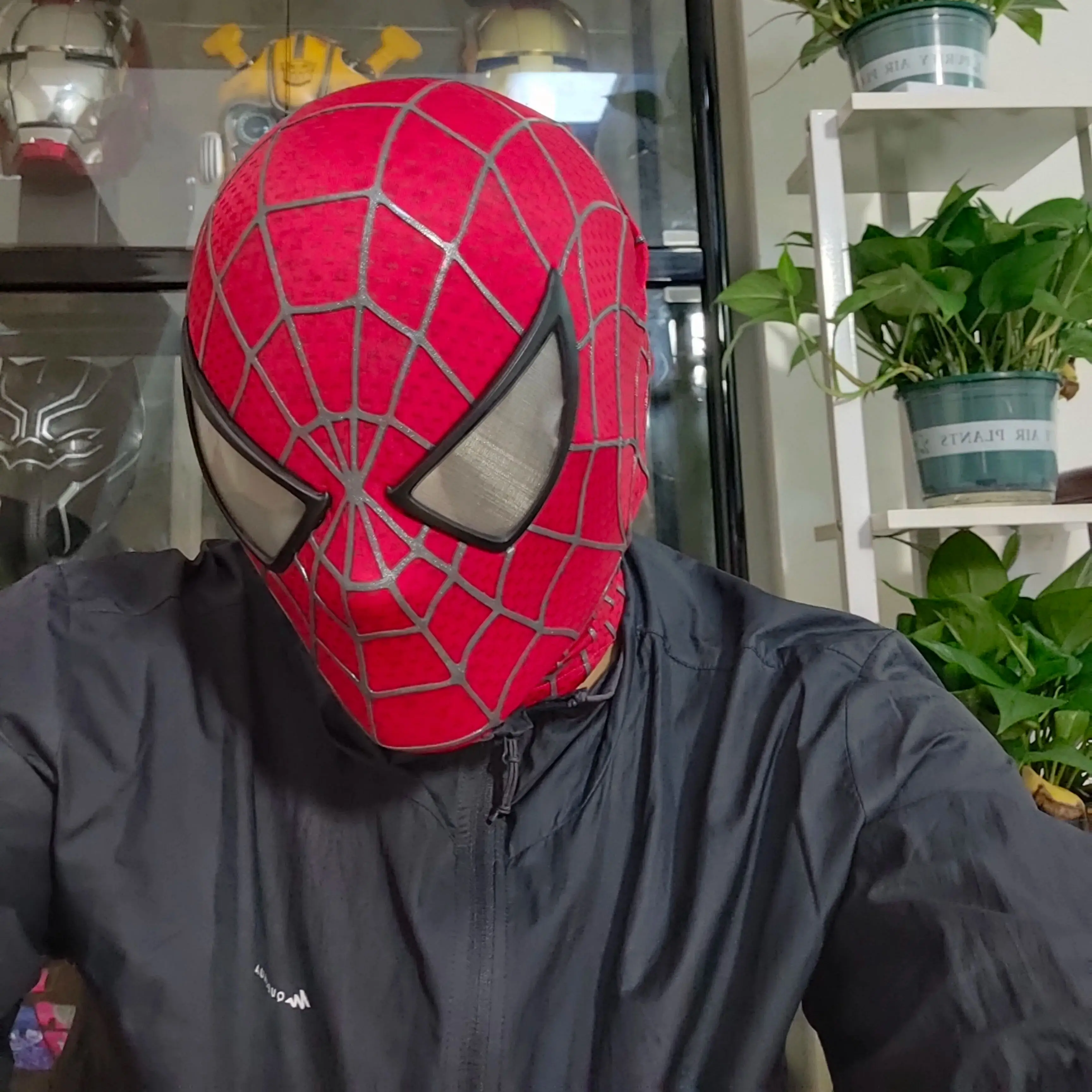 サム・レイミ風スパイダーマンマスク 3Dプリント可能 フェイスシェル