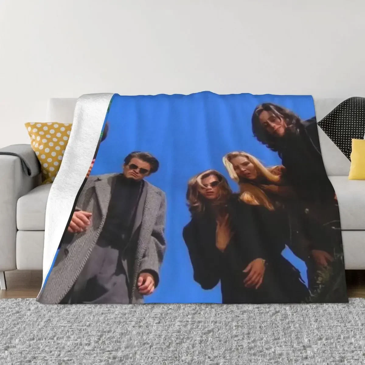 

Friends TV Show Plaid Baby Blanket Sofa Cover Velvet Autumn/Winter Vintage Portable Ultra-Soft Babe Carpets For Sofa Car Quilt