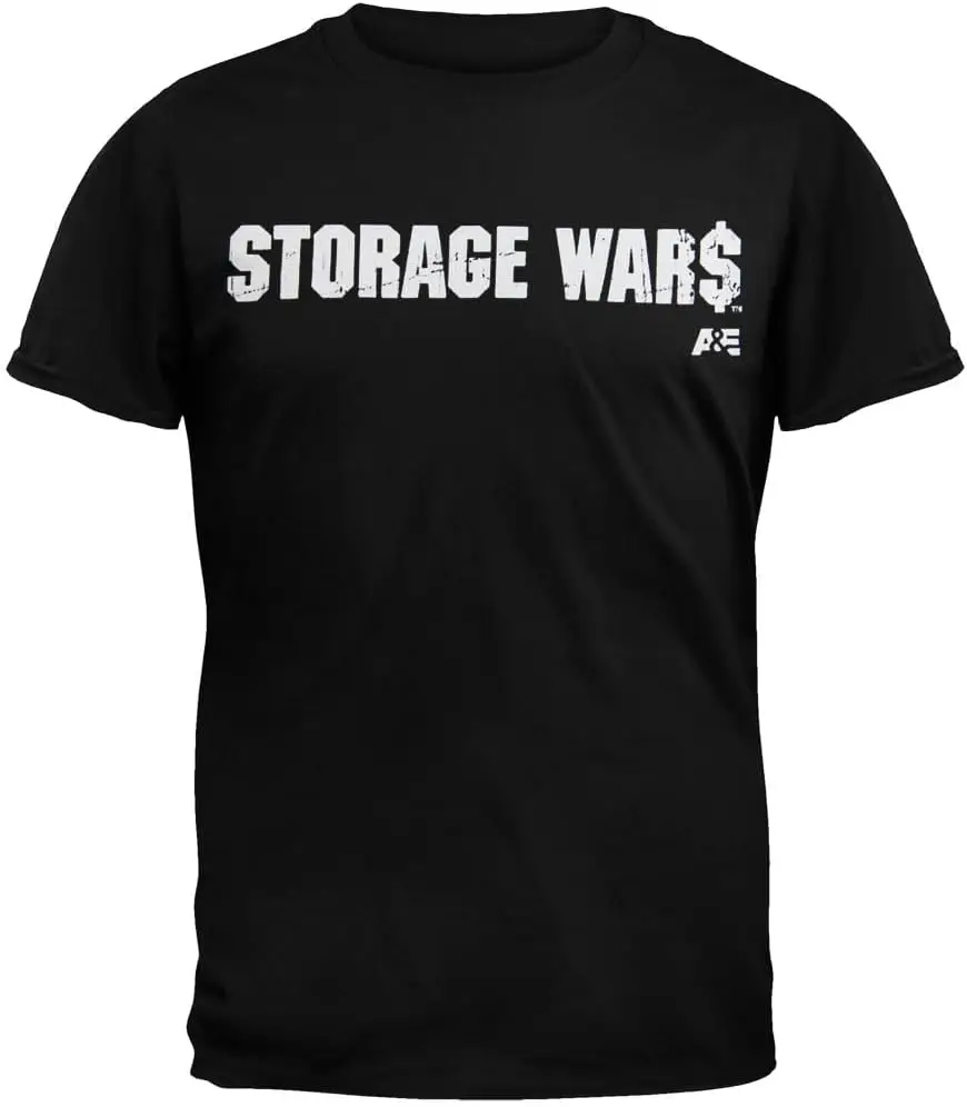 Old Glory Storage Wars - Mens Distressed Logo T-Shirt Black