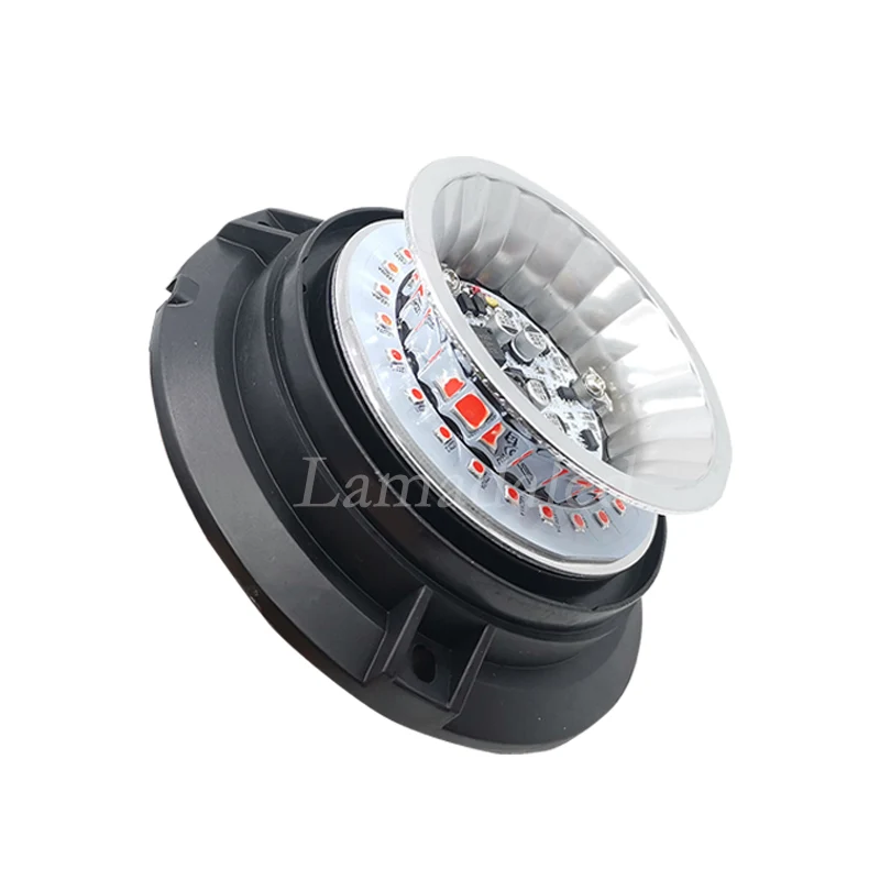 12V24V round rotate police led strobe lights beacon with magnetic for ambulance fire truck stroboscope warning lamp