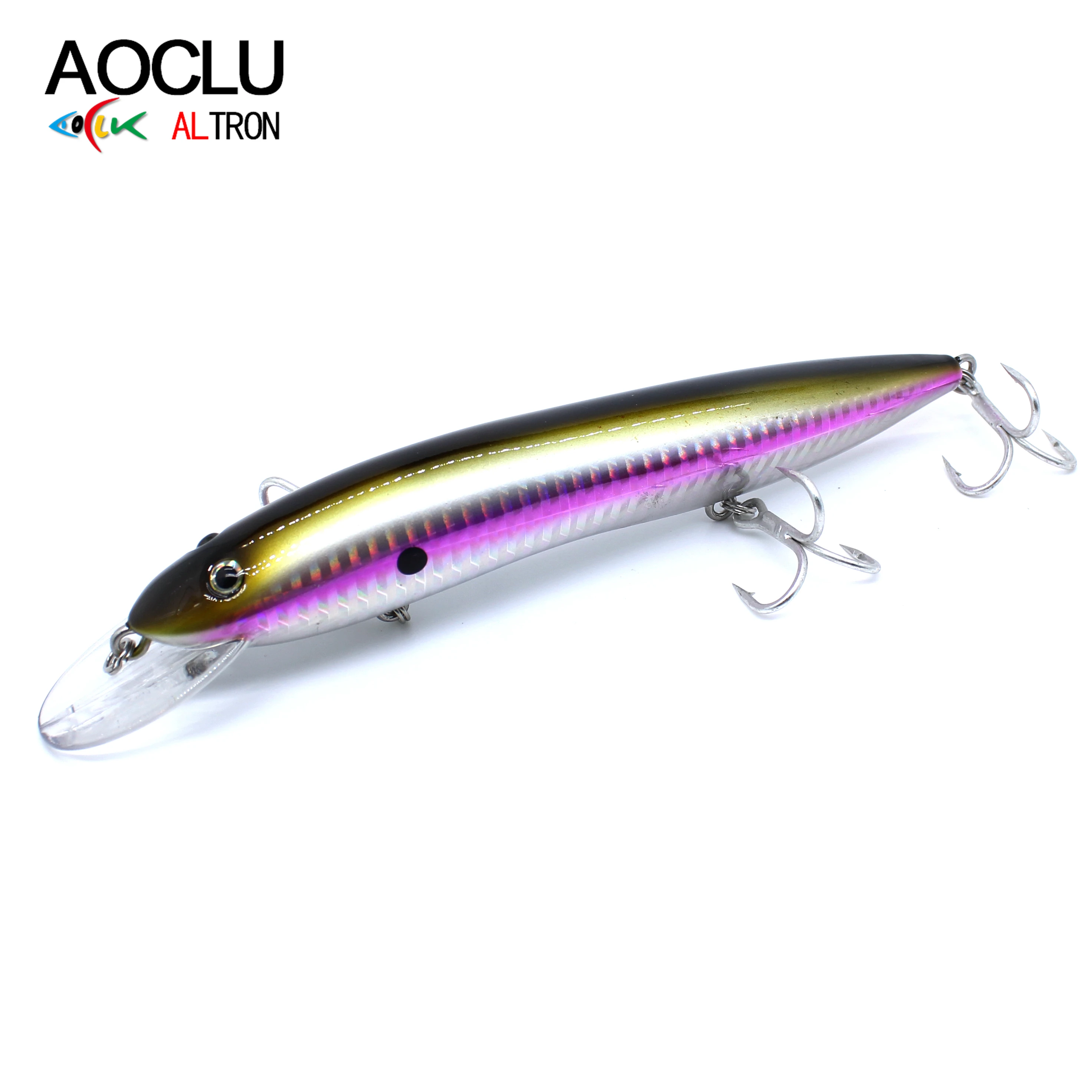 

AOCLU-Hard Bait for Deep Sea Boat, Floating Minnow, Jerkbait Rattle, Rock Lure, 4X Treble Hooks, Japan Quality, 150mm, 33g, 1Pc