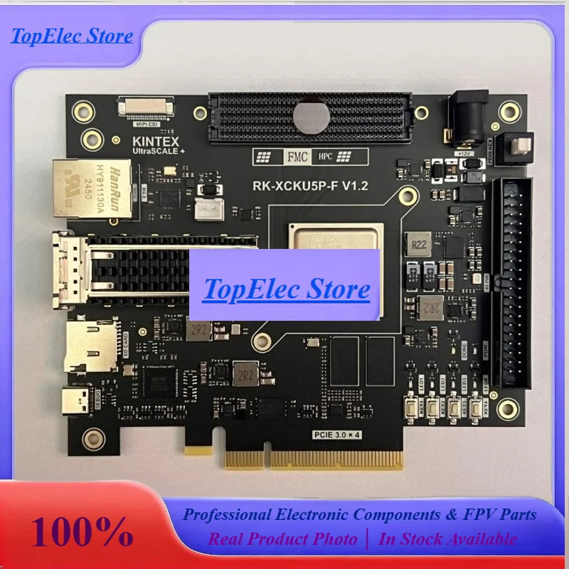 ToPESsRK-XCKU5P-F OpenSourceSDRLab KU5P FPGA Development Board XCKU5P FMC HPC QSFP28 100G Optical Port PCIE3.0