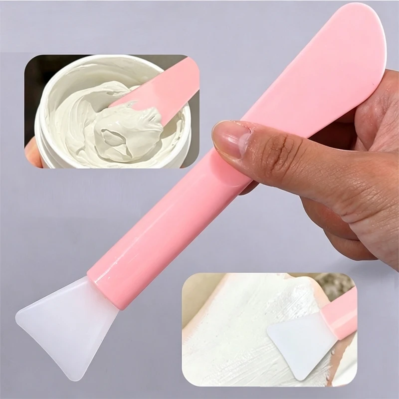 Silicone Mask Brush Spatula 2 in 1 Facial Mask Brush Soft Head Clay Mud Mask Applicator DIY Skincare Cosmetic Tool Reusable - view 4