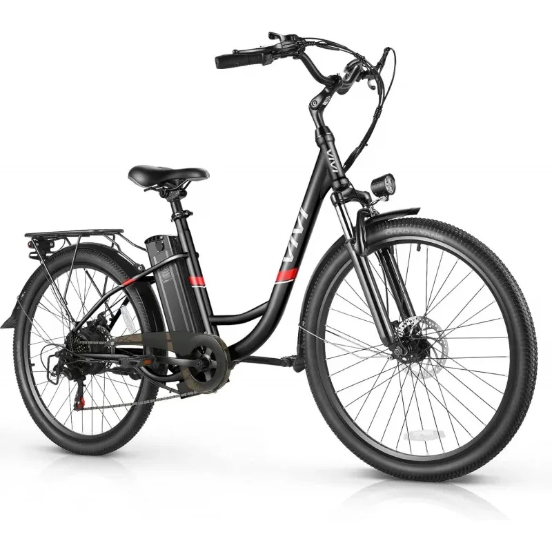 

, 26" Cruiser 500W(Peak 800W) Ebike 21.7MPH Electric Bike For Adults, 48V Removable Battery,