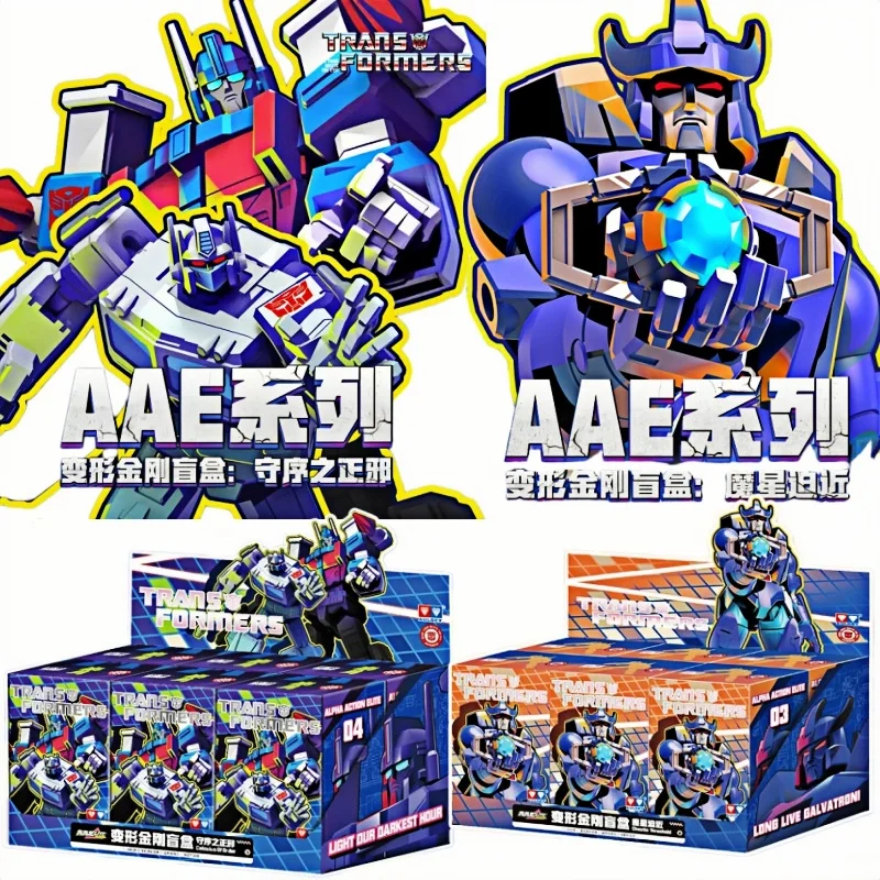 AULDEY Transformers Blind Box AAE Wave 1-4 Colección Completa Figura Articulada Optimus Prime Megatron Galvatron Ultra Magnus Juguete