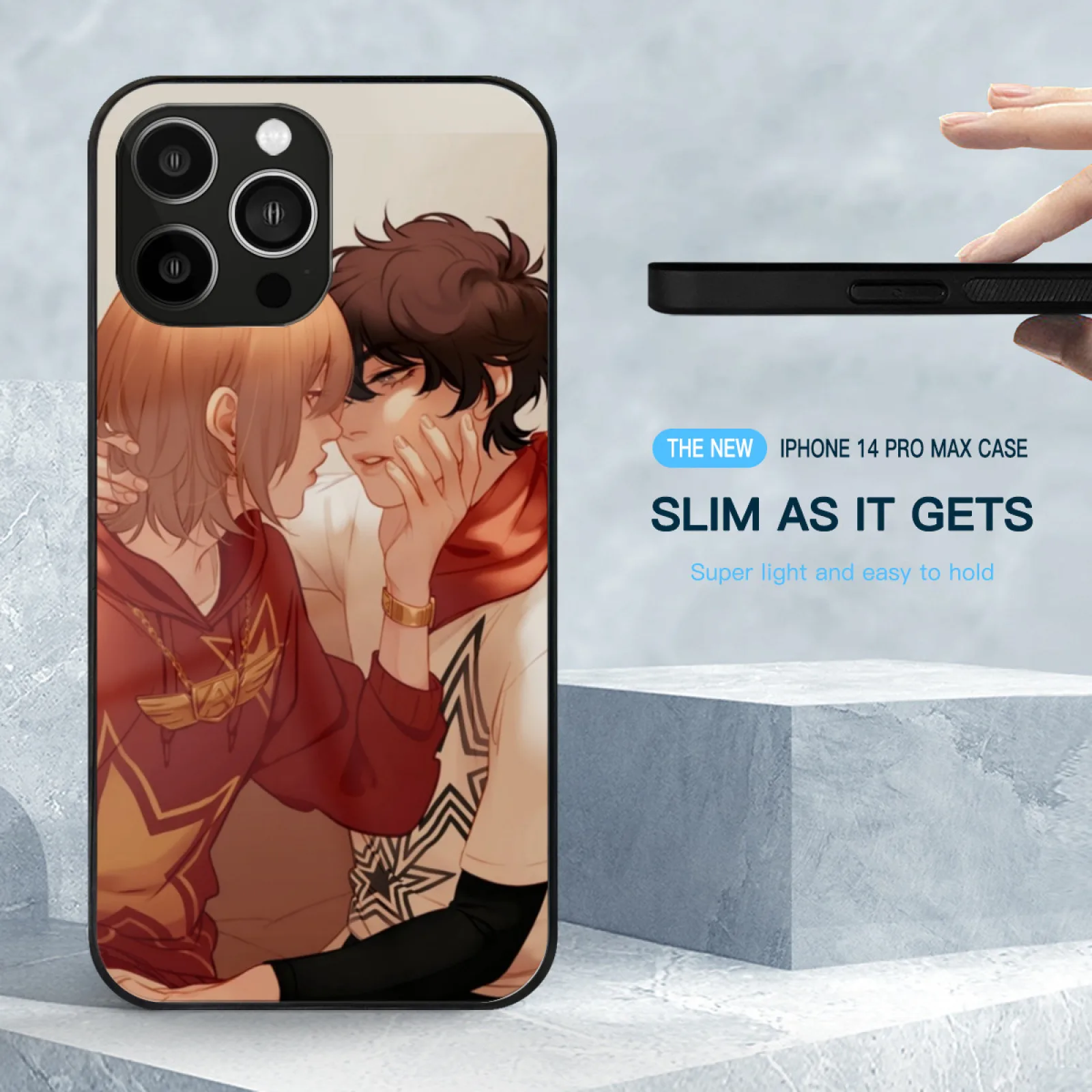 Wish Tempered Glass Case On For Iphone 15 14 13 12 11 X 8 7 Soft Silicone Cover Persona Persona P5 Akechi Akechi Goro Shuake