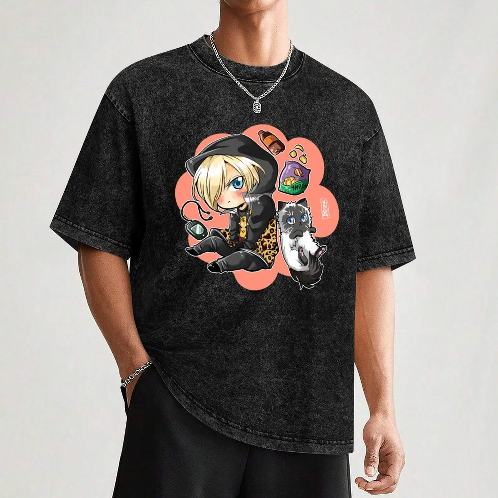 yuri plisetsky T-Shirt All Match Basic Short Sleeve Top view 3