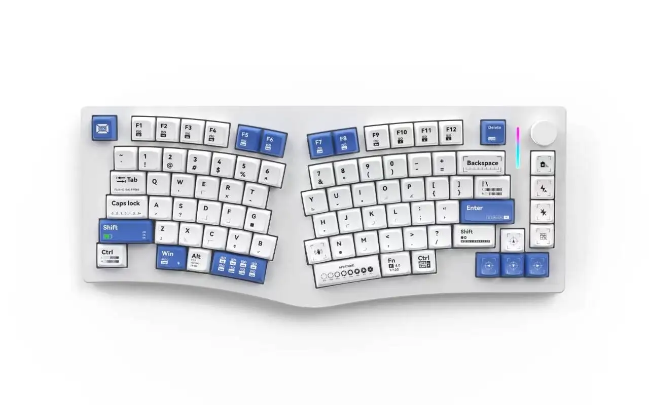 Imagem -04 - Feker Alice75 Gamer Teclado Mecânico Modo Teclado Ergonômico 2.4g sem Fio Personalizado Troca Quente Novo Alice 75 Teclados de Jogos