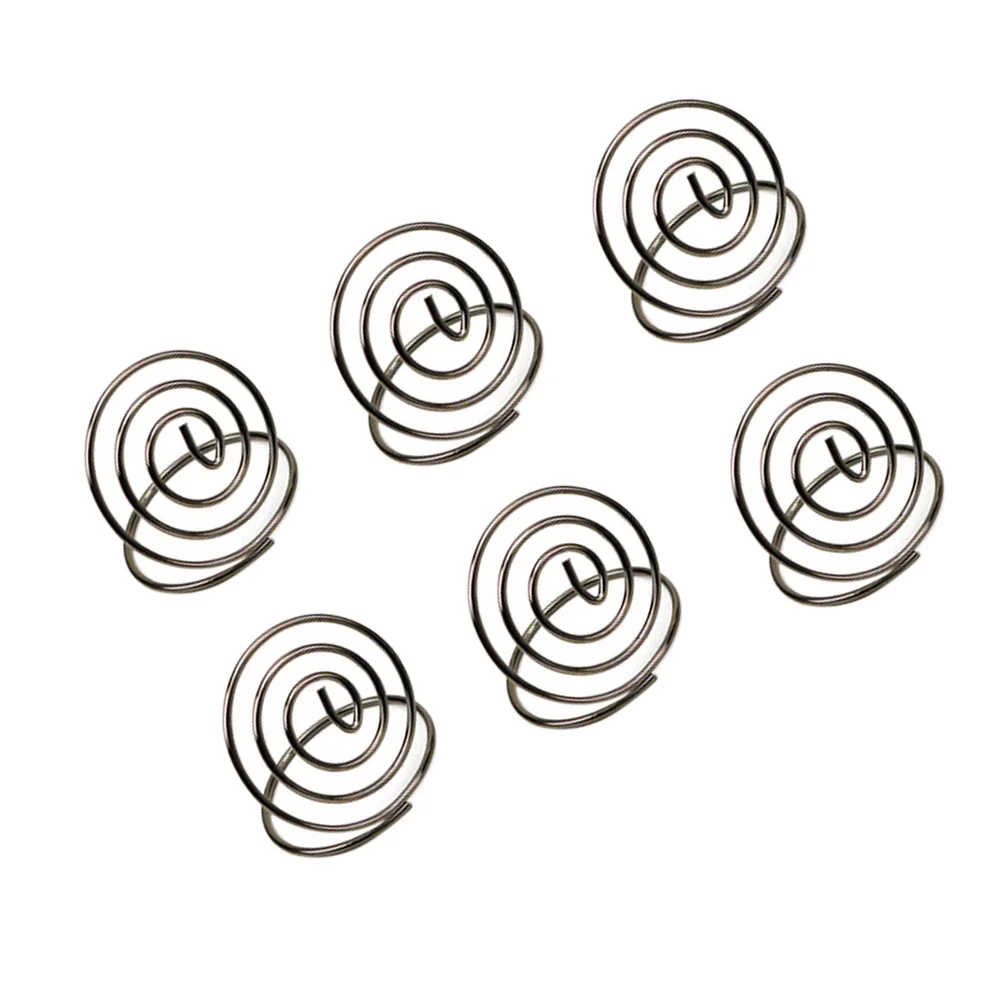 

10 Pcs Desktop Note Holder Menu Clips Photo Frame Paper Heart Shape Table Number Holders
