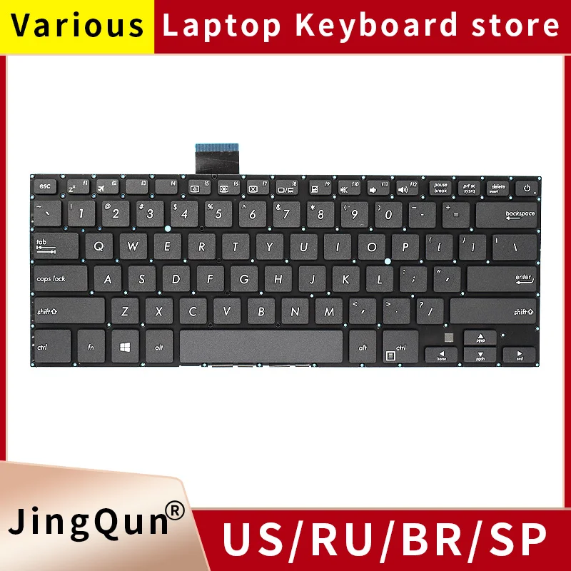 New Original US Russian Spanish Laptop Keyboard For ASUS Vivobook 14 X405 X405U X405UA X405UQ X405UR S4000U S4100U