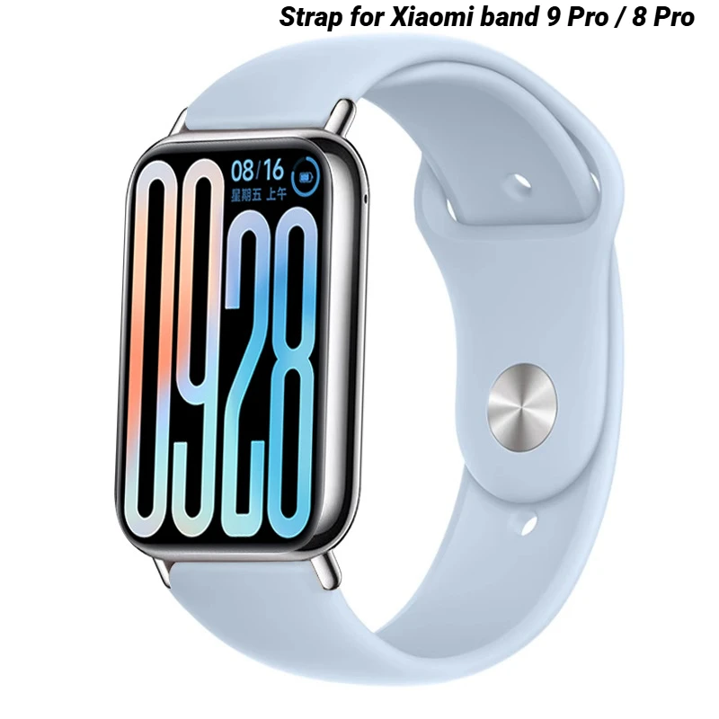 حزام سيليكون لـ Xiaomi band 9 Pro Sport Watchband لـ Xiaomi band 8 Pro Woman Man Correa Bracelet SmartWatch Accessories