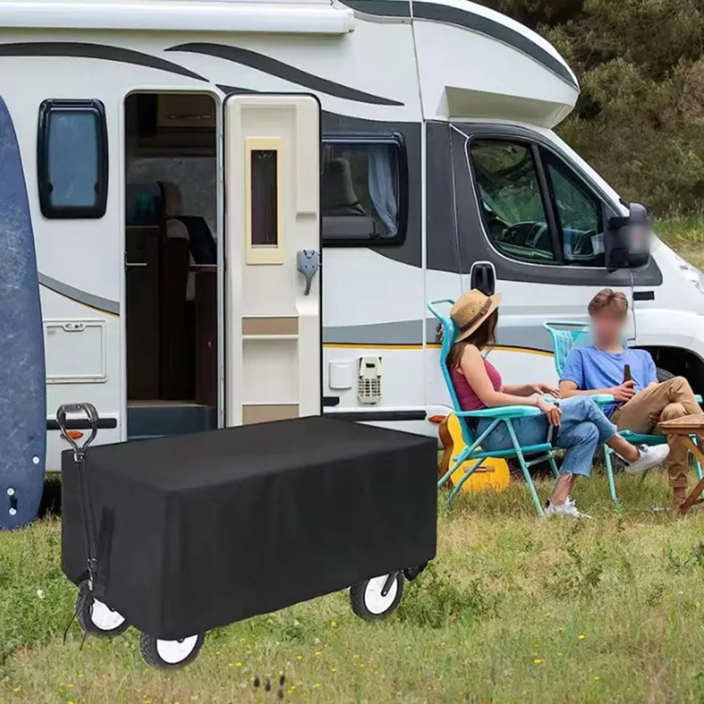 

Водонепроницаемый чехол для ручной тележки, дождевик из ткани Оксфорд для сада, кемпинга, пылезащитный, снежный, с застежкой на шнурке