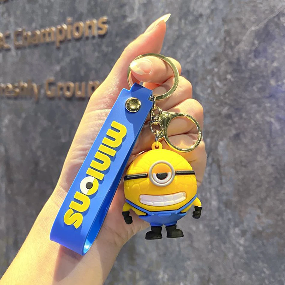 Minionki 4 Despicable Me 4 Breloczek do kluczy Figurka Breloczek Lalka Zabawka Śliczna Fajna Kreskówka Lalka Breloczek do kluczy Torba szkolna Model