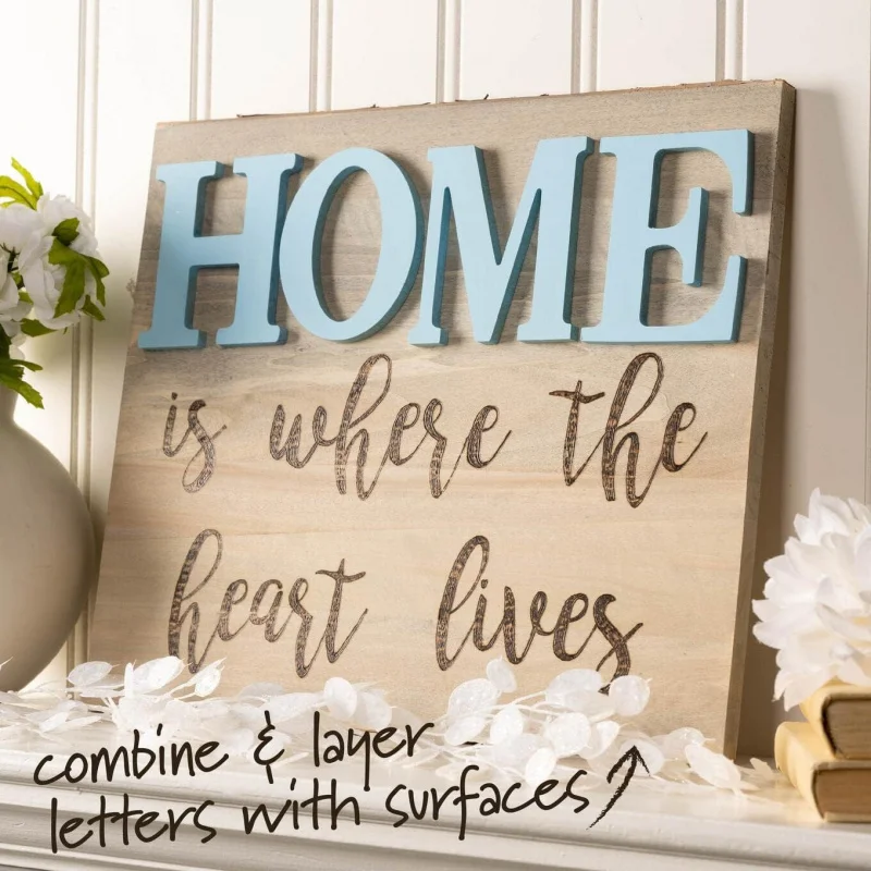 Carta inacabada de madeira, 5 projetos de artes e ofícios de superfície de madeira, 63571, 5 polegadas