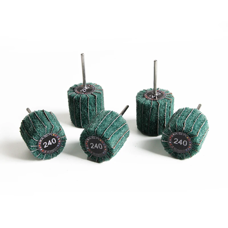 ADN Mini Mounted Abrasive Wheel 25x25mm 180-800 Grit Aluminum Oxide Fiber Sanding Brush Matt Satin Finish Jewelry Polishing