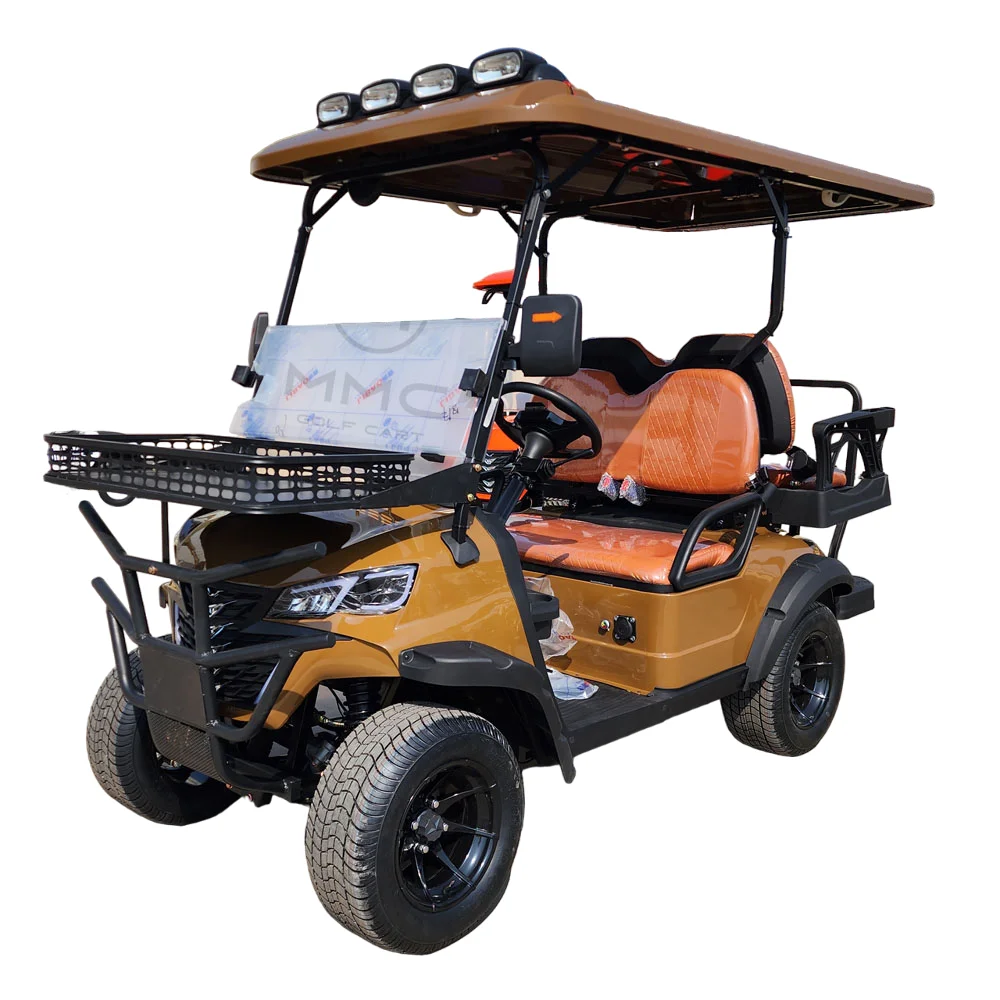 2024 baru diangkat 48V 72V baterai Lithium Carts Golf elektrik 2 Orang kursi 7KW Off Road Hunthing Golf Cart