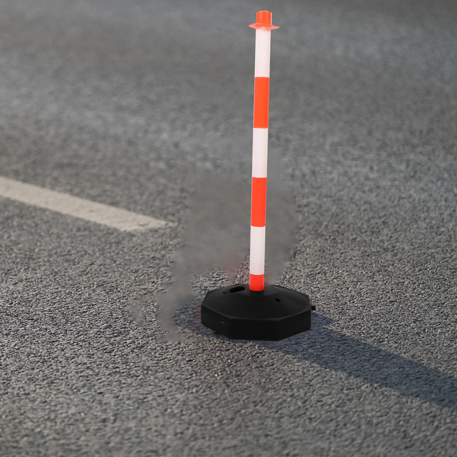 Cone de aviso móvel anticolisão, pilha do isolamento da estrada, segurança do tráfego, coluna segura