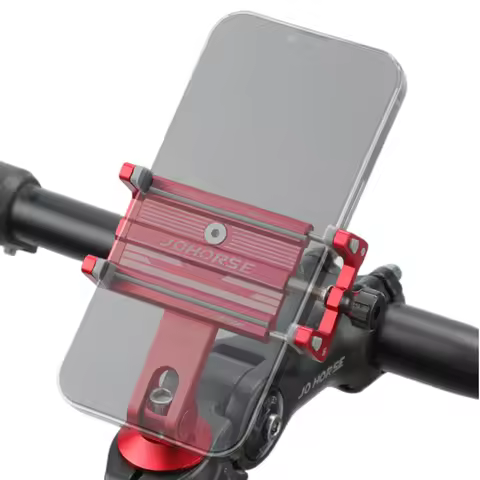 Universal Mobile Phone Holder Adjustable Aluminum Alloy Cell Phone Holder Clip Stand Bracket Mount Base For Scooter Bicycle Bike