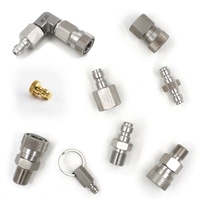 High Pressure 8MM Foster Quick Disconnect Male Female Adaptor Fill Nipple Blind Plug  Thread 1/8NPT&1/8BSP&M10*1