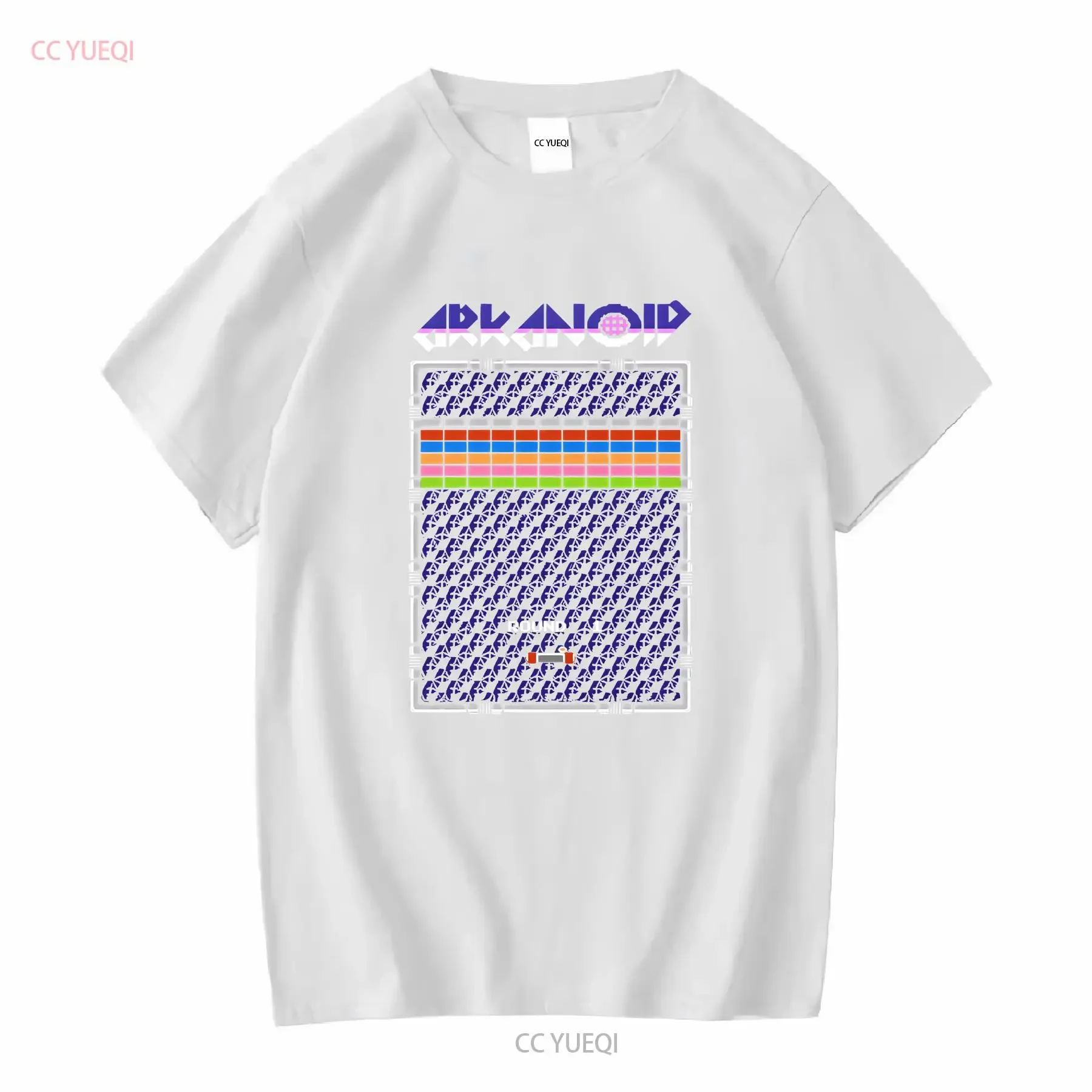 Arkanoid Round 1 NES Famicom game 8 bit screen T Shirt Arcade classic vintage retro design all sizes vintage Washed Stretched