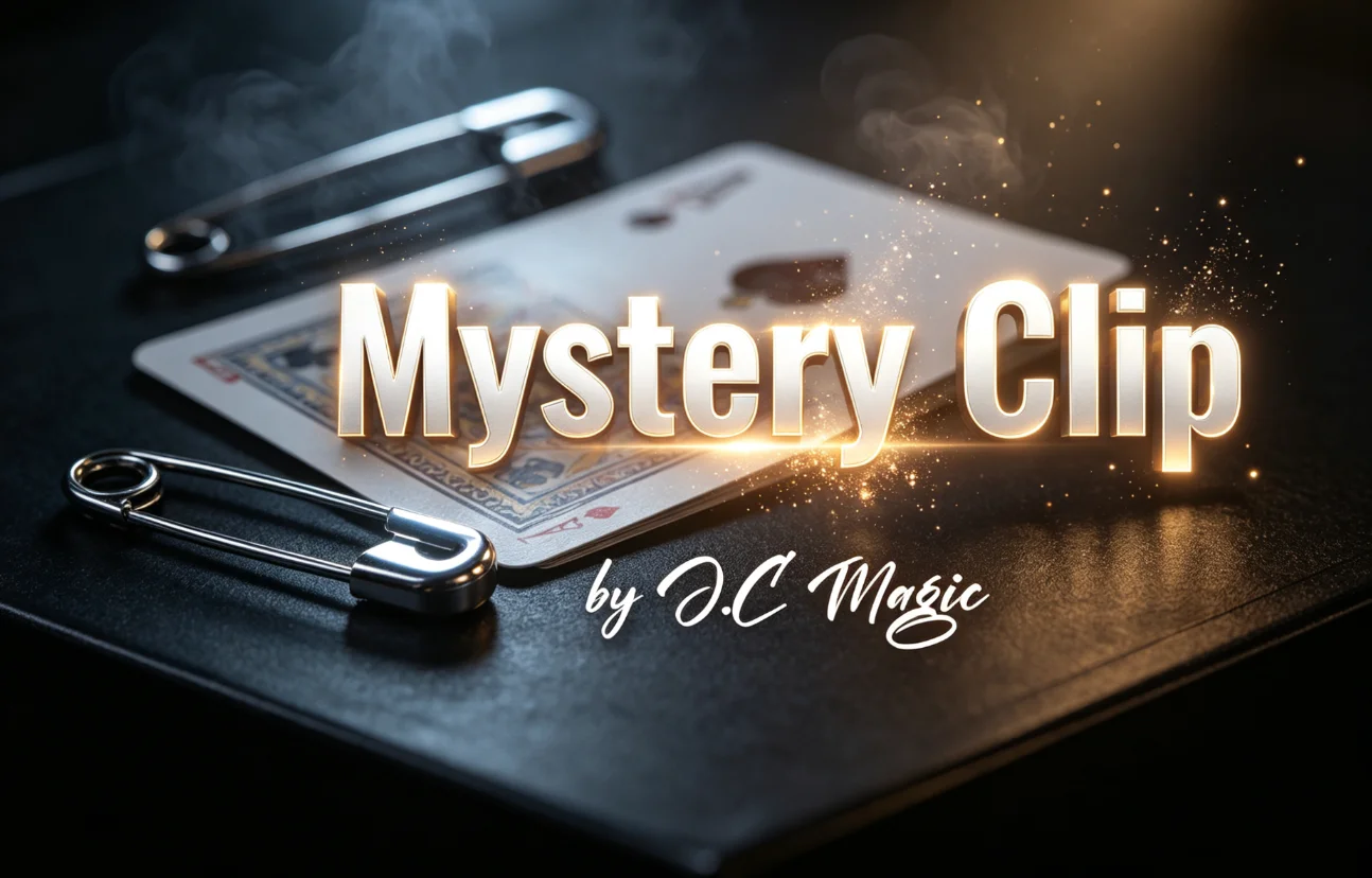 Mystery Clip J C Magic Magic Trick Mentalism Prediction Chosen Card Finder Close Up Illusion Gimmick Prop Professional