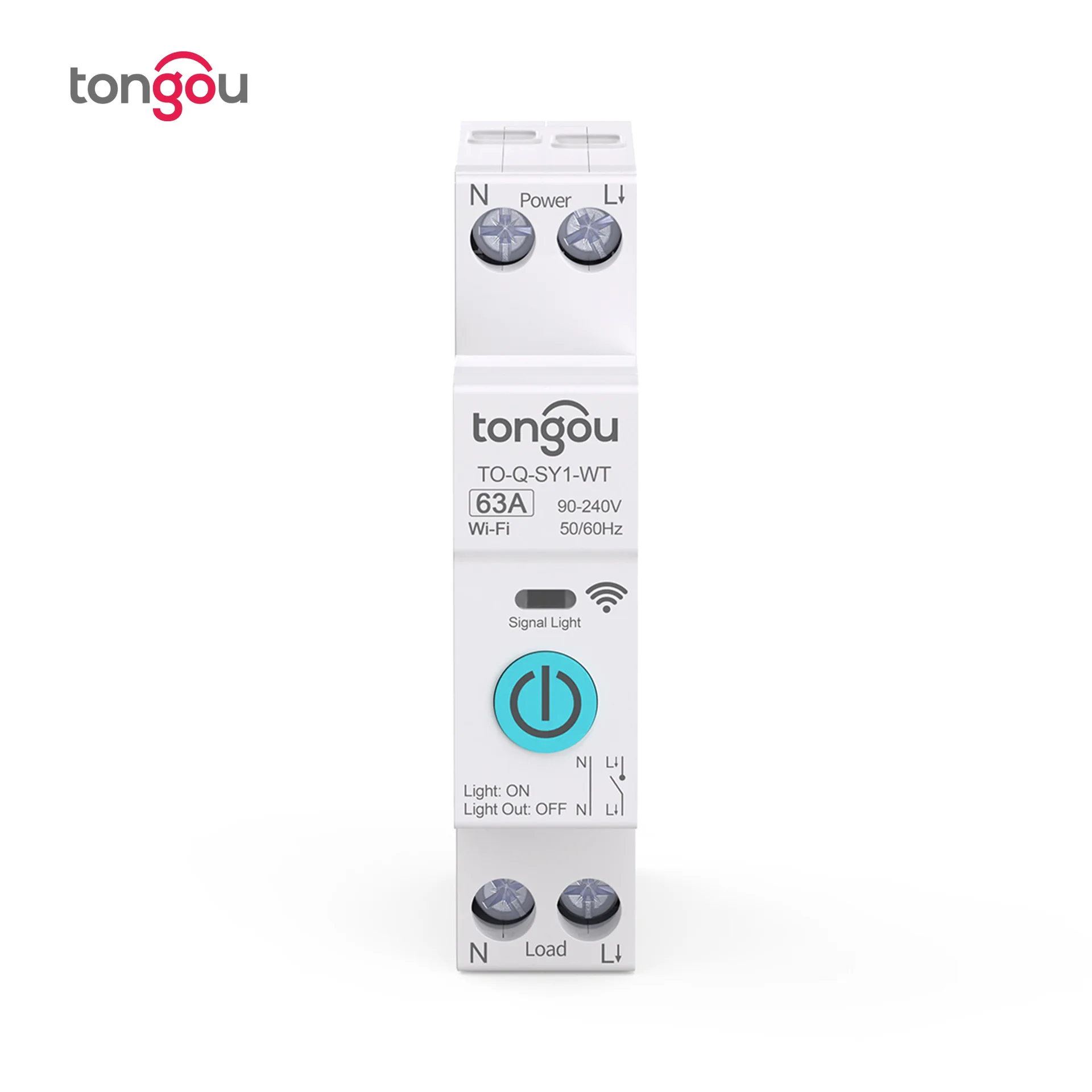 Voice Control TONGOU Tuya Smart WIFI Circuit Breaker Switch 1P+N SmartLife App Timer Remote mobile control